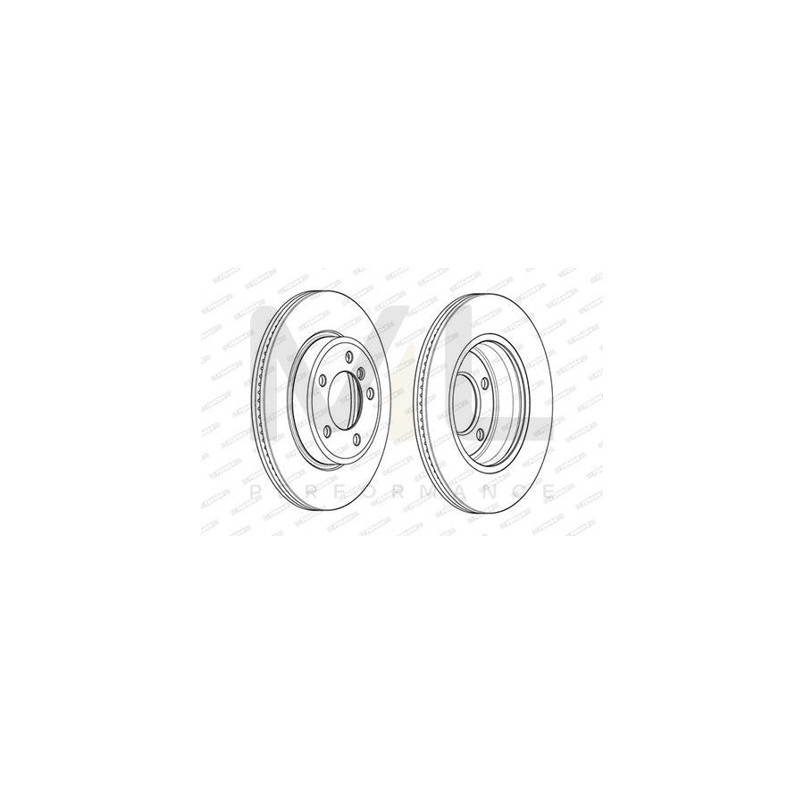 FERODO PREMIER DDF1066 Brake Disc Vented, with bolts/screws | ML Performance Car Parts