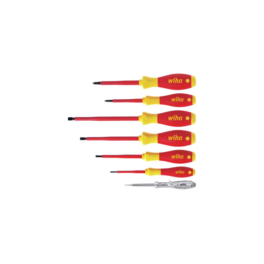 Wiha WHA00834 SoftFinish® electric SL/PH Screwdriver Set, 7 Piece