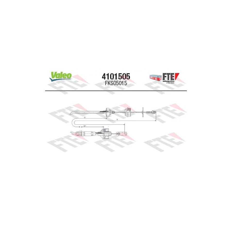 FTE 4101505 Clutch Cable for Citroen Xsara