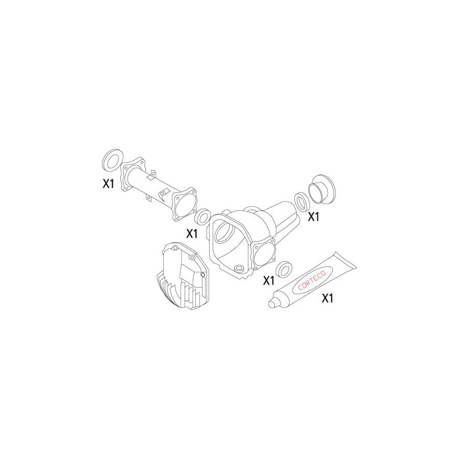 Corteco 19536138 Gasket Set, Differential