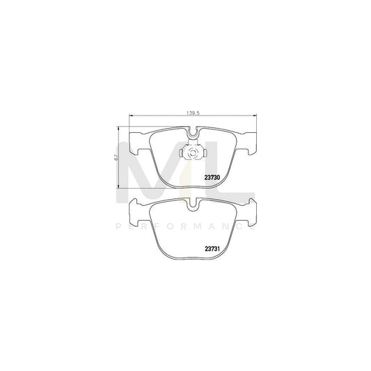 Hella 8DB 355 010-751 Brake Pad Set Prepared For Wear Indicator
