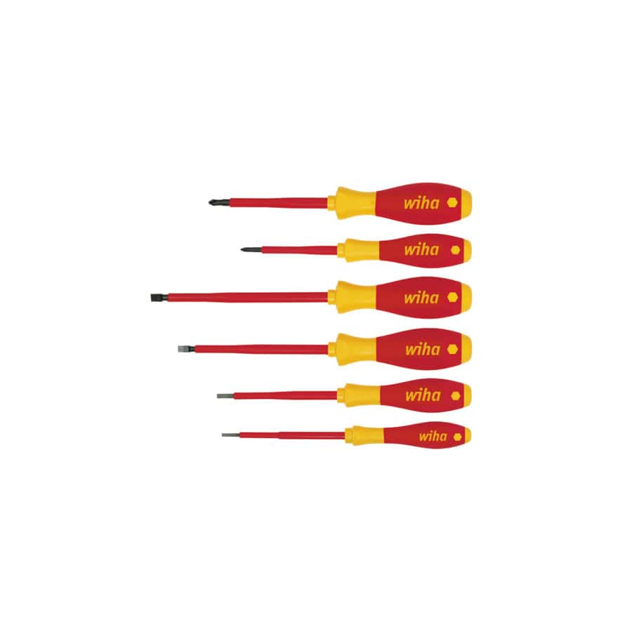 Wiha WHA00833 SoftFinish® electric SL/PH Screwdriver Set, 6 Piece