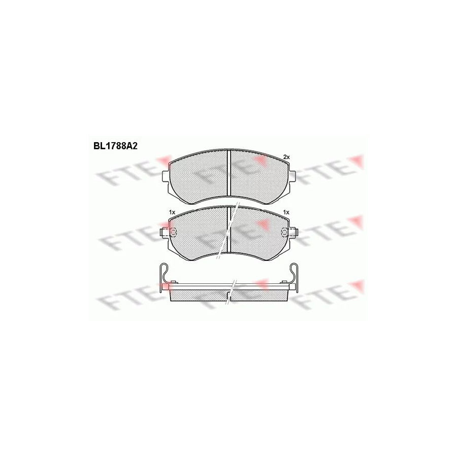 FTE Bl1788A2 Brake Pad Set