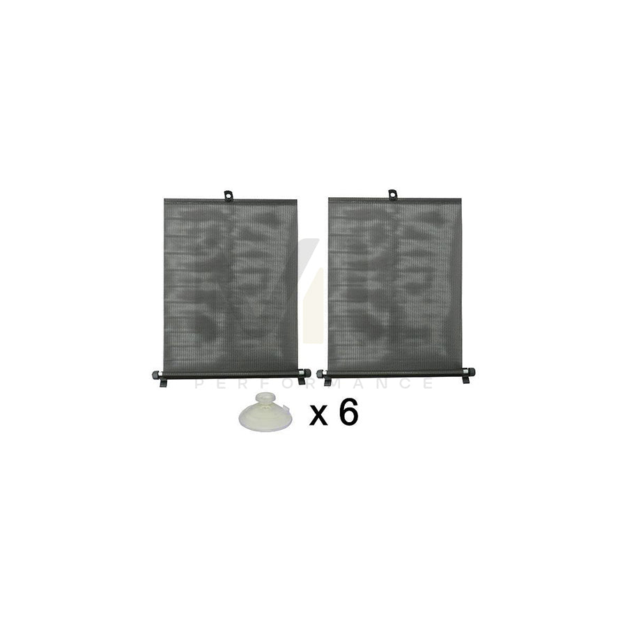 CARCOMMERCE 42645 Car sun shade Black, Quantity: 2