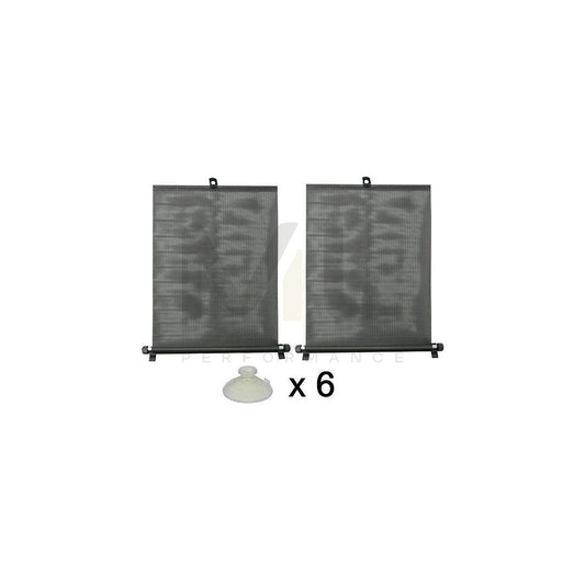 CARCOMMERCE 42645 Car sun shade Black, Quantity: 2