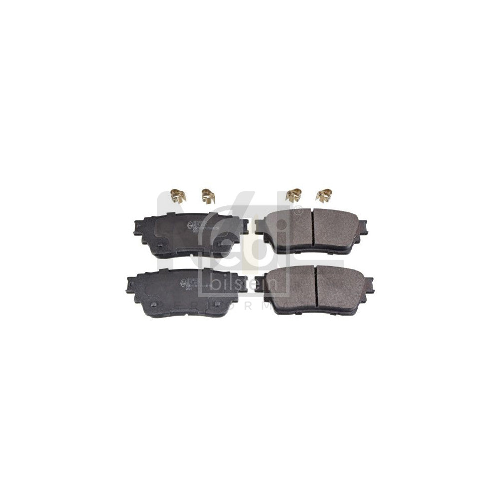 Febi Bilstein 16979 Brake Pad Set Rear Axle, With Attachment Material