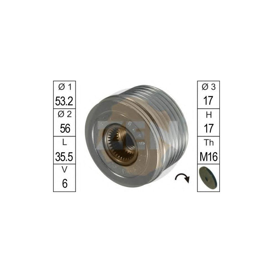 Era 219040 Alternator Freewheel Clutch For Ford Mondeo