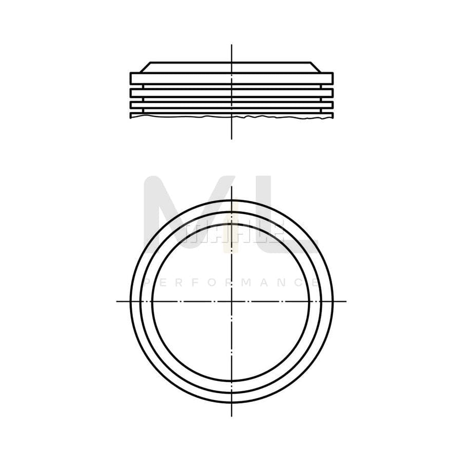 MAHLE ORIGINAL 039 33 00 Piston 84,01 mm, without cooling duct | ML Performance Car Parts