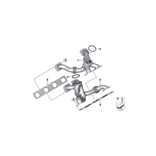 Genuine BMW 11627843780 F91 F13 F06 Exhaust Manifold ZYL. 1,4,6,7 (Inc. X6 M, M6 GT3 & M6) | ML Performance US Car Parts