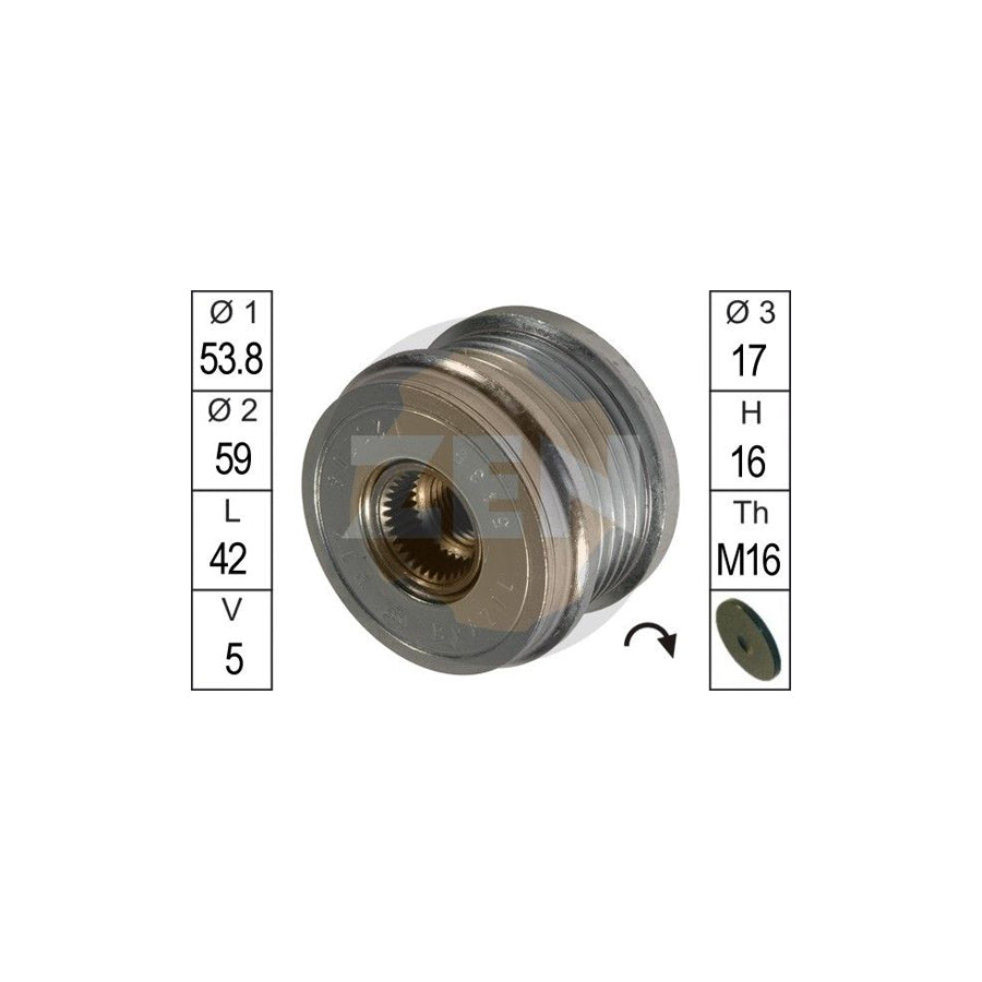 Era ZN5435 Alternator Freewheel Clutch