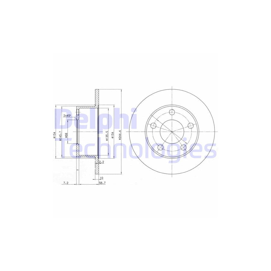 Delphi Bg2746 Brake Disc