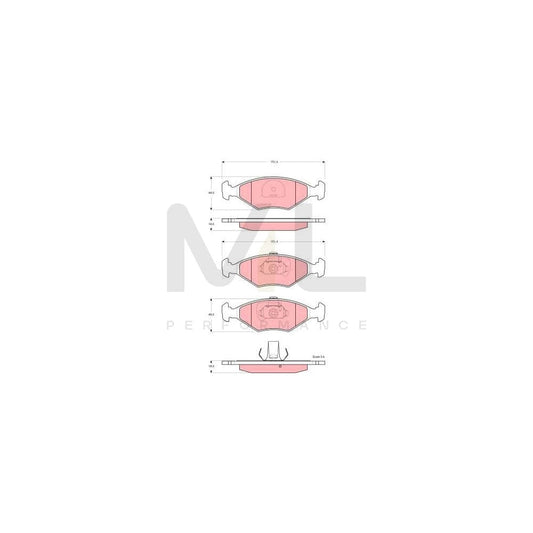TRW Gdb1533 Brake Pad Set Not Prepared For Wear Indicator | ML Performance Car Parts