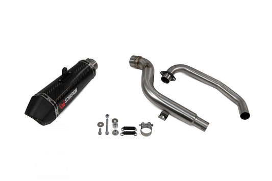 Scorpion RHA182SYSCEO Honda CB125 F Serket Taper Full System - Carbon Fibre Sleeve | ML Performance US US