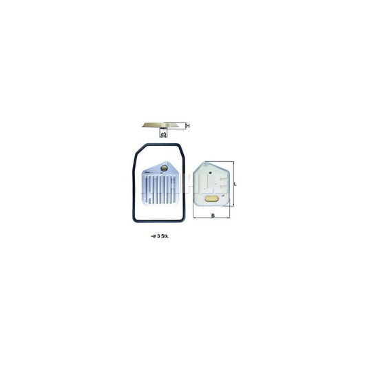 Mahle Original Hx 163Kit Hydraulic Filter, Automatic Transmission