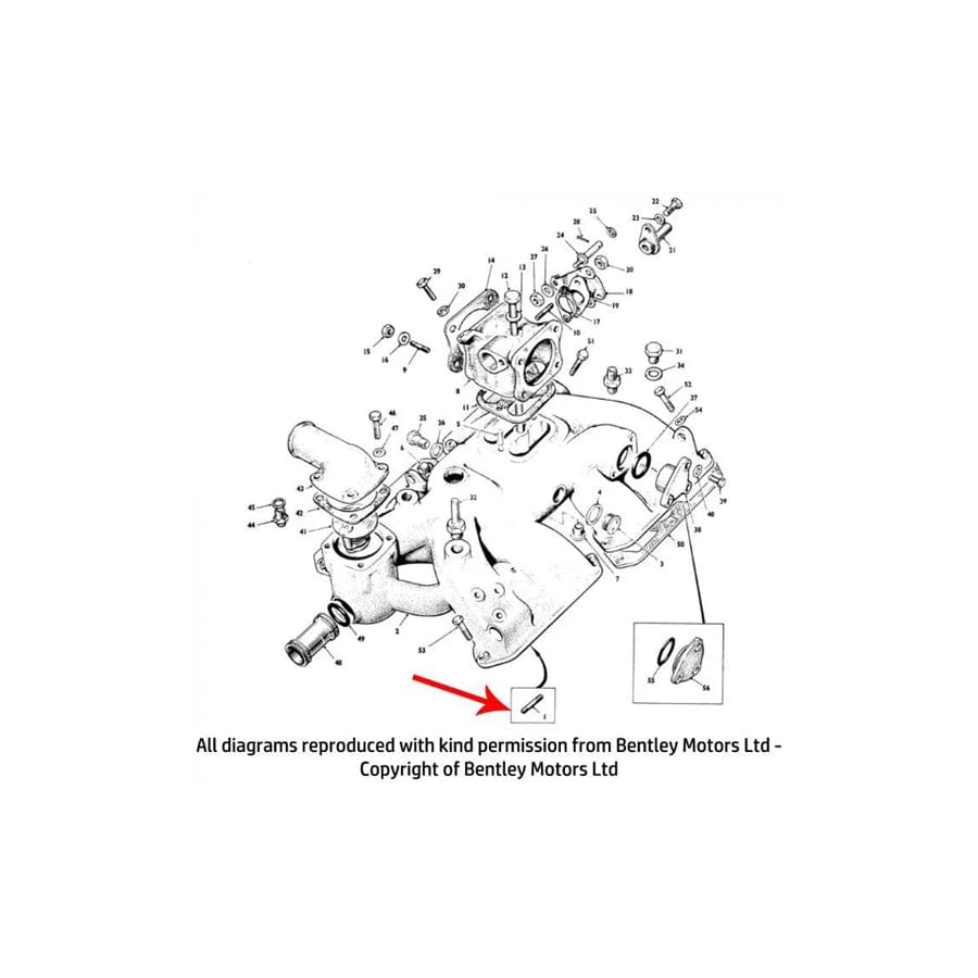 GENUINE Rolls-Royce & Bentley UE37455 INLET MANIFOLD