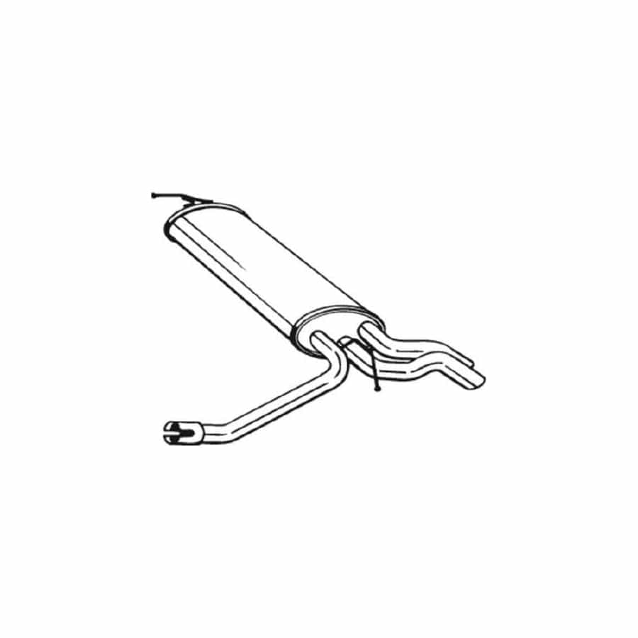 Bosal 175-087 Rear Silencer Suitable for Mercedes-Benz E-Class T-Modell (S210)