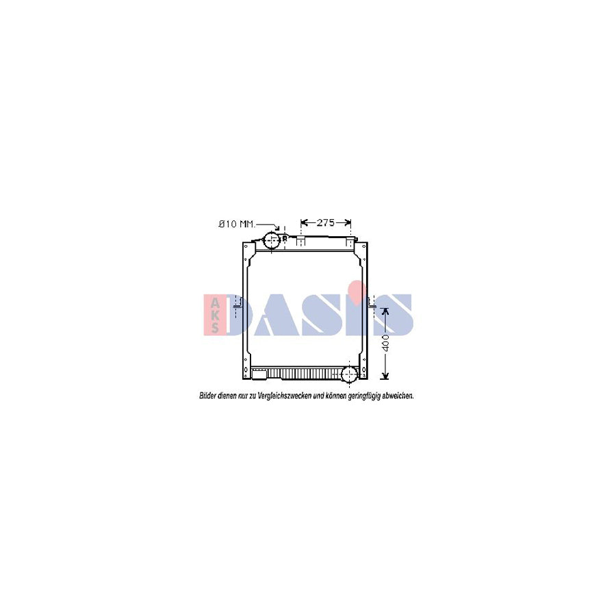 AKS Dasis 130033N Engine Radiator