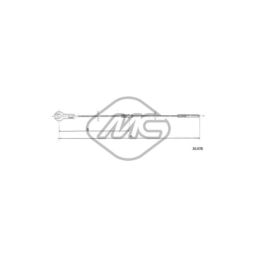 Metalcaucho 83806 Throttle Cable for VW TRANSPORTER