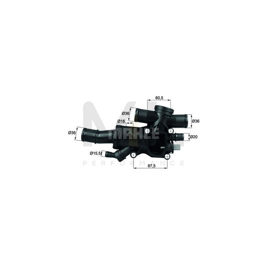 MAHLE ORIGINAL TH 44 83 Engine thermostat Opening Temperature: 83��C, with seal | ML Performance Car Parts