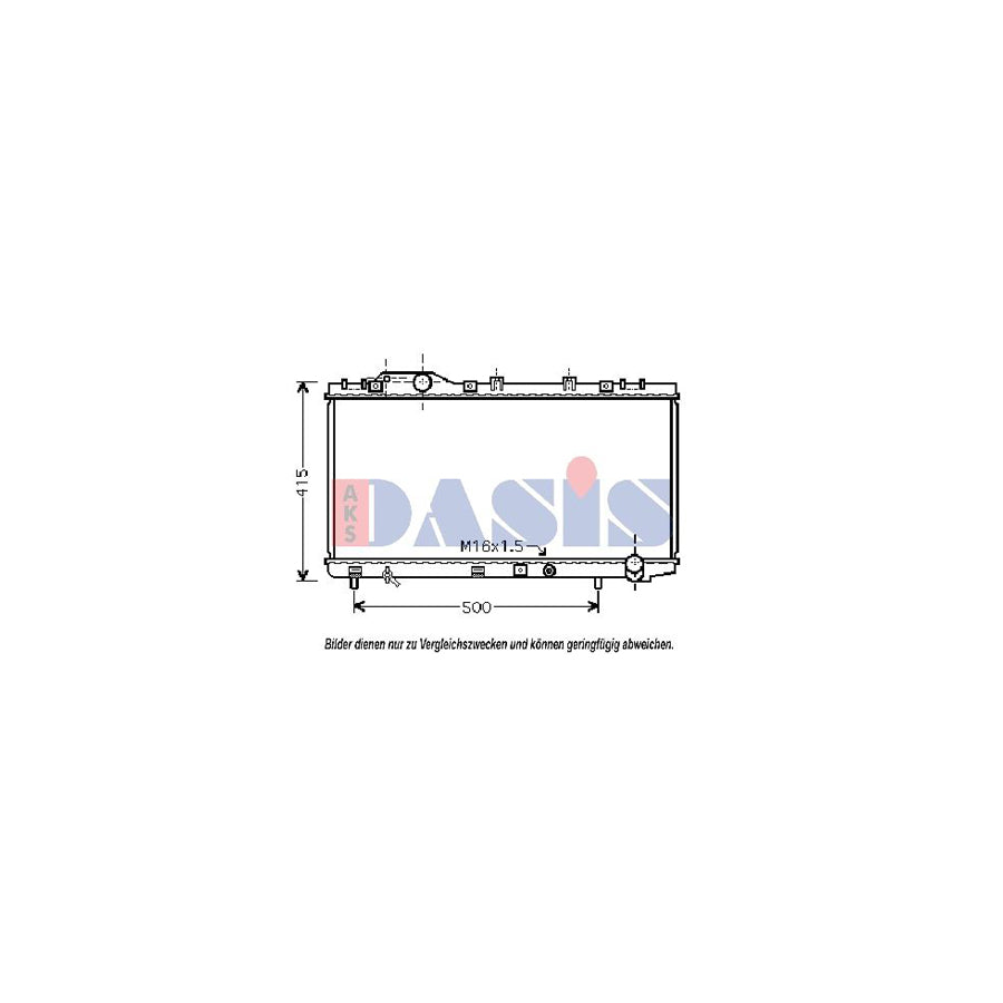 AKS Dasis 210182N Engine Radiator for Toyota Corolla