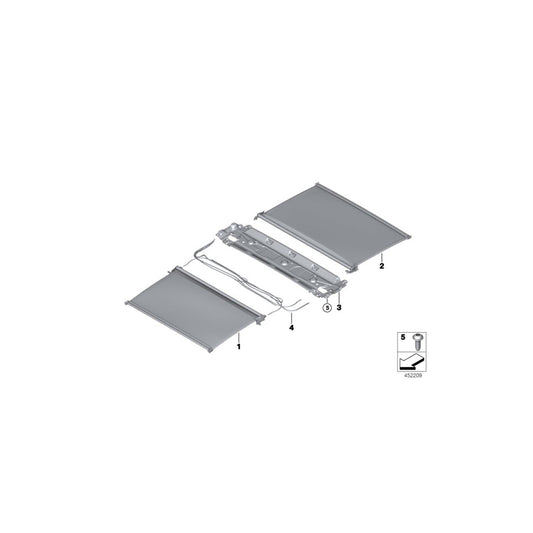 Genuine BMW 54107409196 Roller Sunblind Rear CANBERRABEIGE (Inc. 750LiX, 740iX & Alpina B7) | ML Performance US
