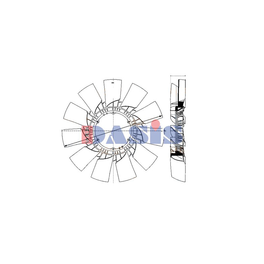 AKS Dasis 298042N Fan Wheel, Engine Cooling