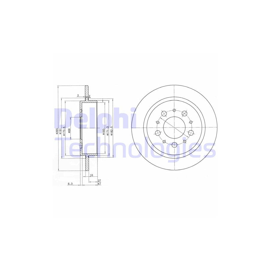 Delphi Bg2718 Brake Disc