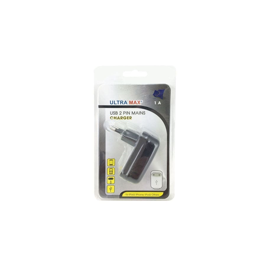 Ultramax Mains Adaptor 1A Euro Plug (Blister of 1)