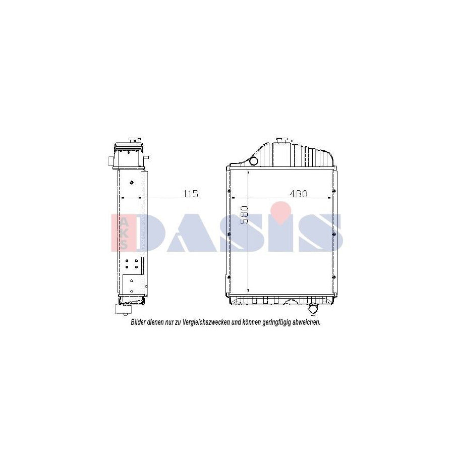 AKS Dasis 440304N Engine Radiator