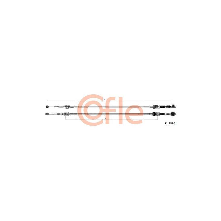 Cofle 92.11.2830 Cable, Manual Transmission for Renault Kangoo
