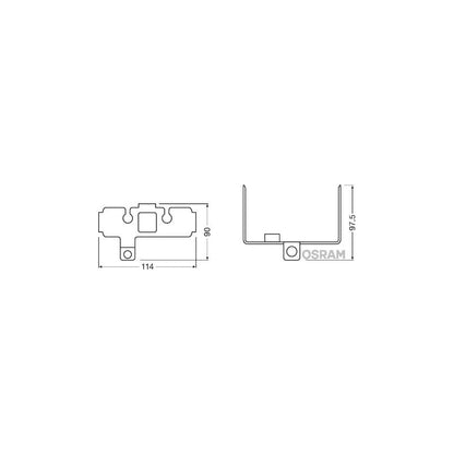 OSRAM  Ledfog101 Inf M Holder Fog Light