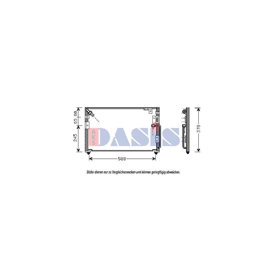 AKS Dasis 562160N Air Conditioning Condenser