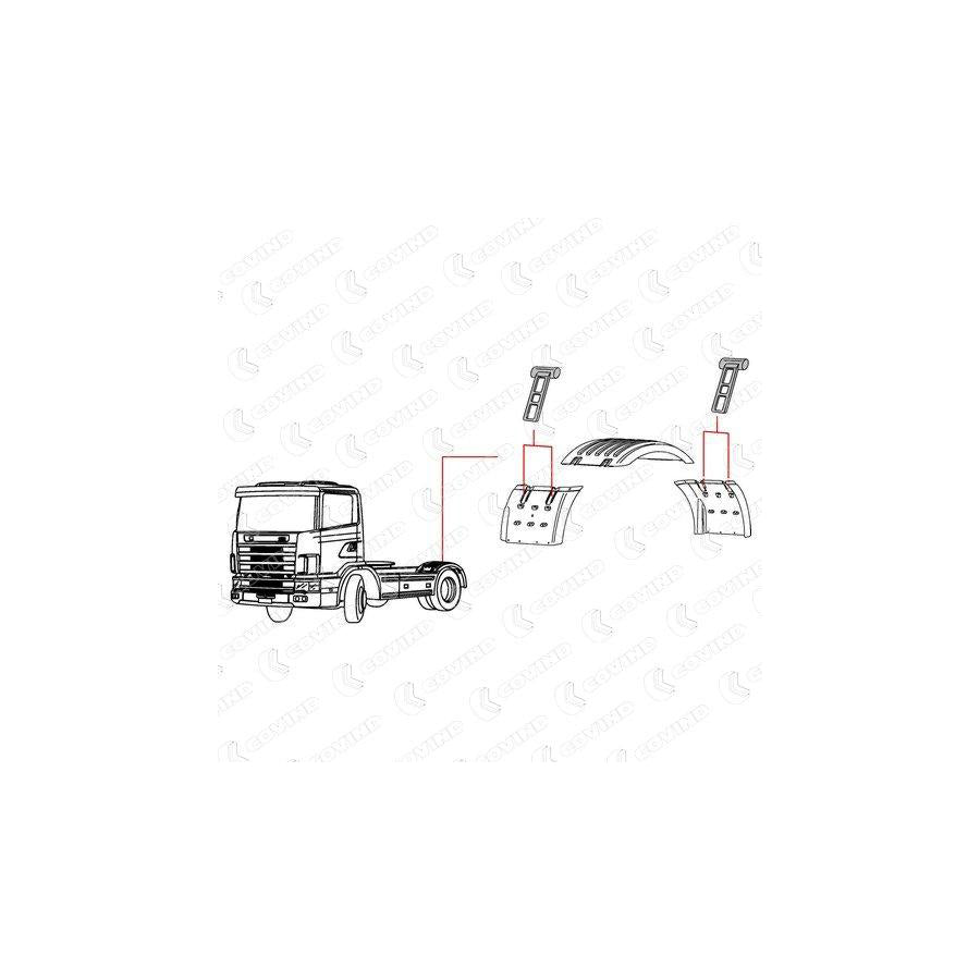 Covind 144/515 Mudguard Strap