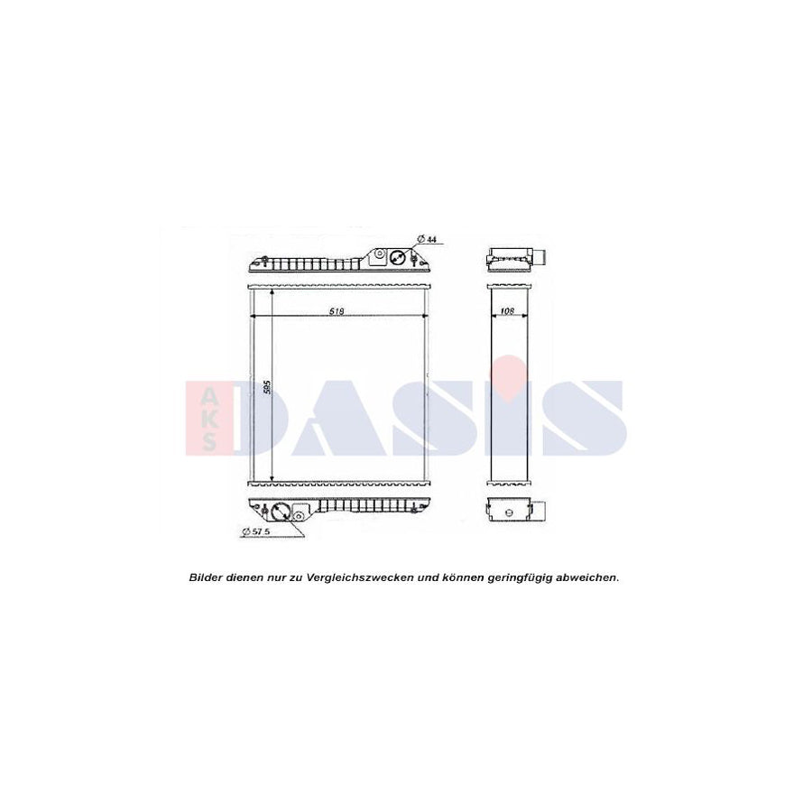 AKS Dasis 562170N Air Conditioning Condenser