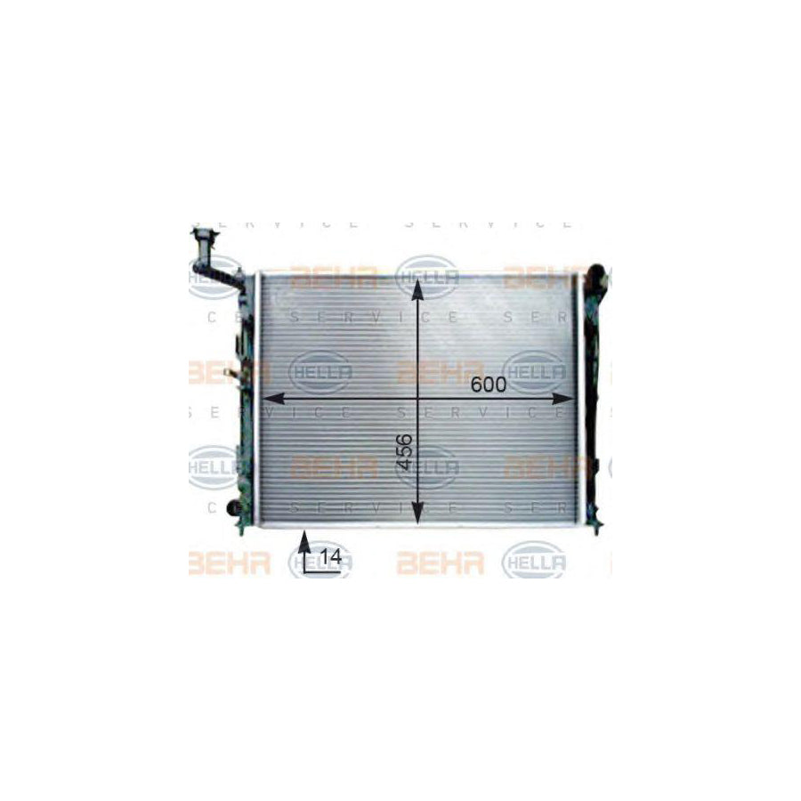 Hella 8MK 376 754-521 Engine Radiator For Hyundai I30