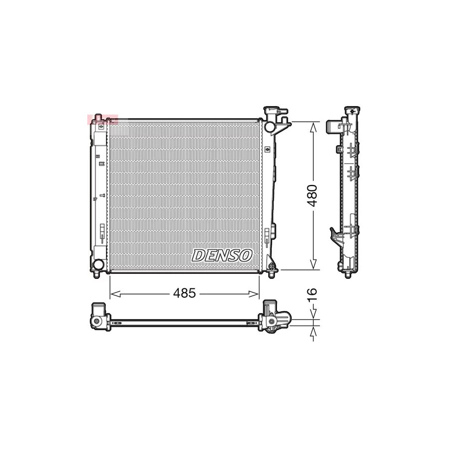 DENSO DRM41008 Engine Radiator