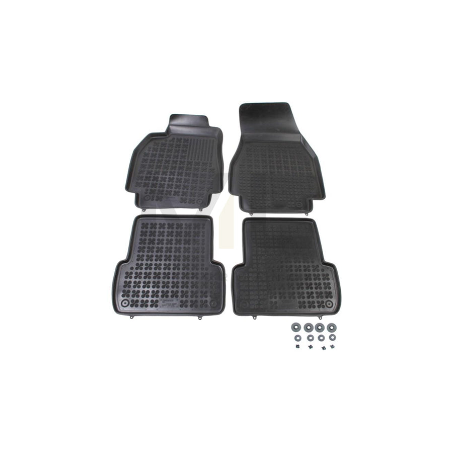 REZAW PLAST Tailored 201901 Floor mat set for RENAULT MEGANE Elastomer, Front and Rear, Quantity: 4, Black