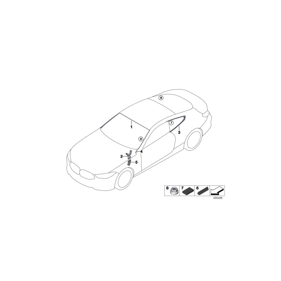 Genuine BMW 51319883762 F91 G14 Cover, Windshield, Top (Inc. 840dX, M850iX & 840i) | ML Performance US