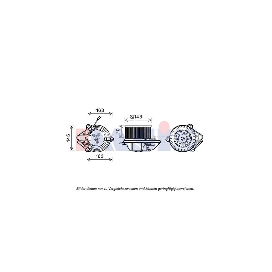 AKS Dasis 068014N Interior Blower