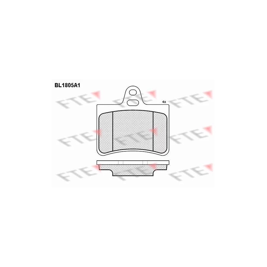 FTE Bl1805A1 Brake Pad Set for Citroã N C5
