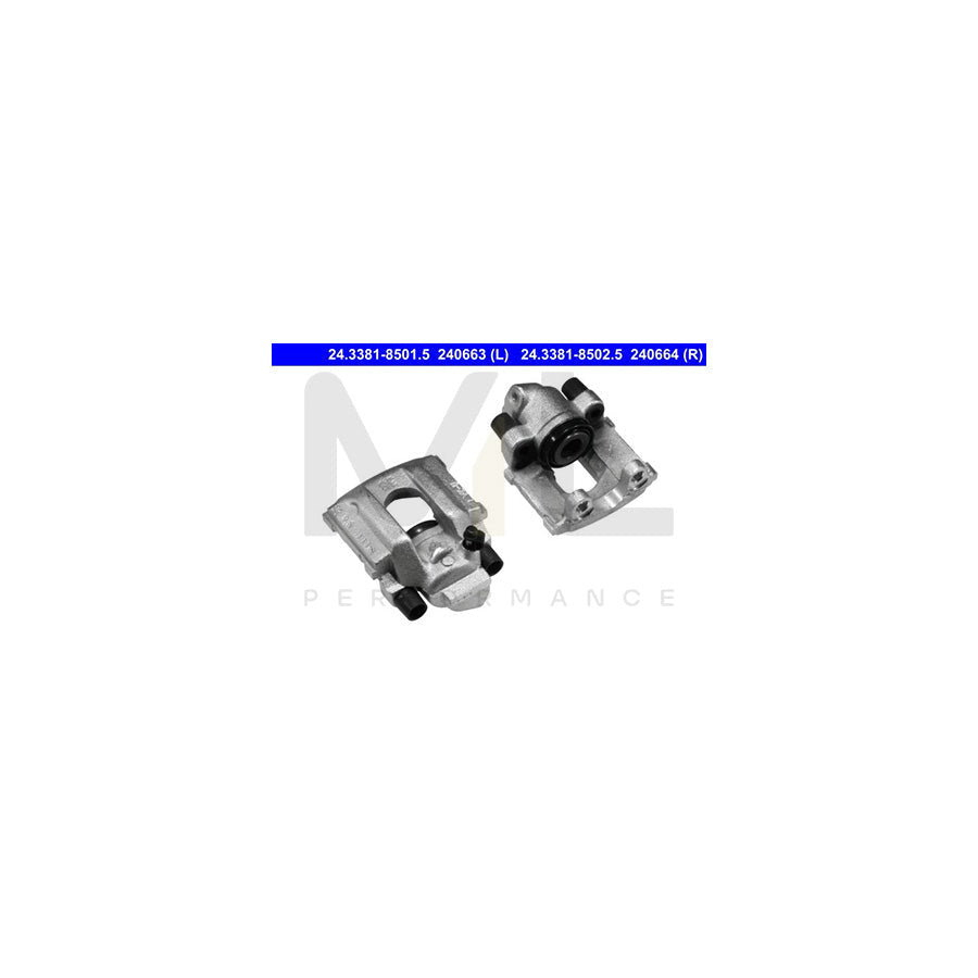 ATE 24.3381-8502.5 Brake Caliper without holder