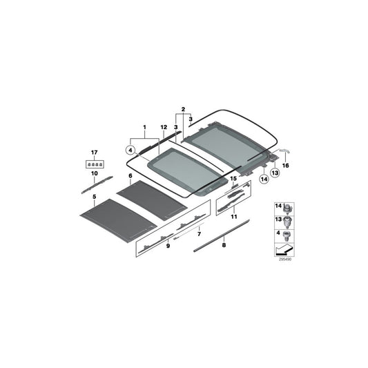 Genuine BMW 54107293441 F25 Seal For Side Cover (Inc. X3 20iX, X3 28dX & X3 28iX) | ML Performance US