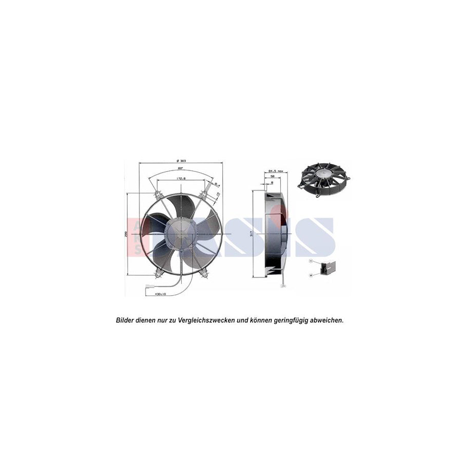 AKS Dasis 870223N Fan, A / C Condenser