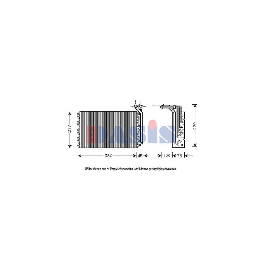 AKS Dasis 820198N Air Conditioning Evaporator