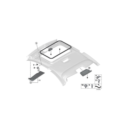 Genuine BMW 51447346033 F22 Cover, Stoplamp OYSTER (Inc. 218i, 230iX & 220i) | ML Performance US Car Parts