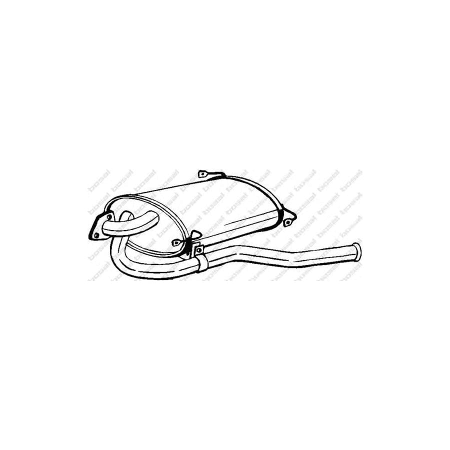 Bosal 177-279 Rear Silencer for Mitsubishi Space Wagon II (N3)