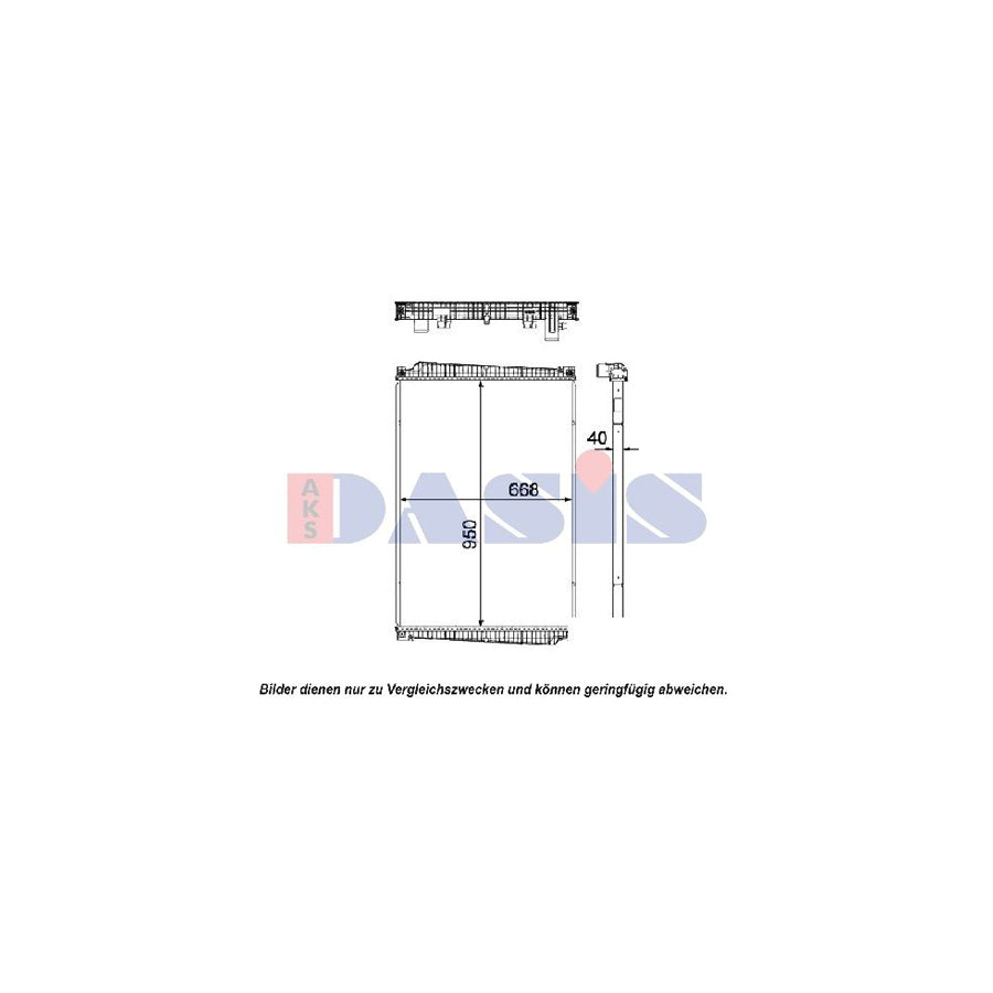 AKS Dasis 260017N Engine Radiator
