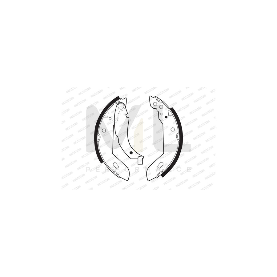 FERODO PREMIER FSB183 Brake Shoe Set with bolts | ML Performance Car Parts