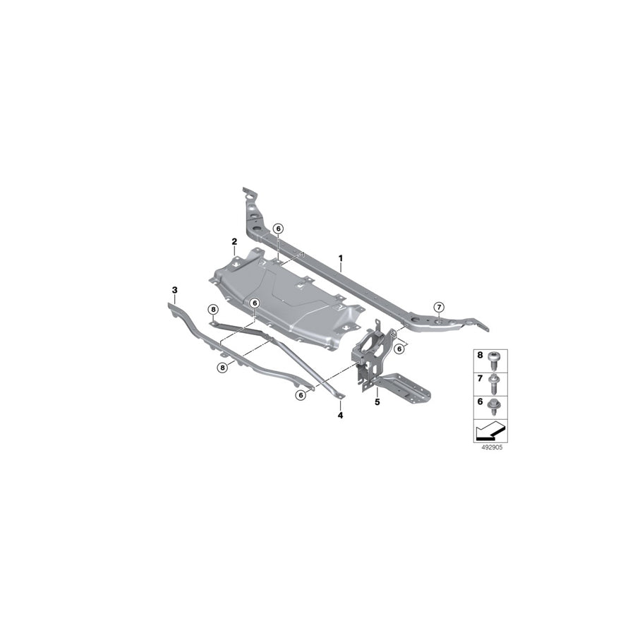 Genuine BMW 51647436780 G29 Connection, Upper Rear (Inc. Z4 20i, Z4 30i & Z4 M40i) | ML Performance US Car Parts