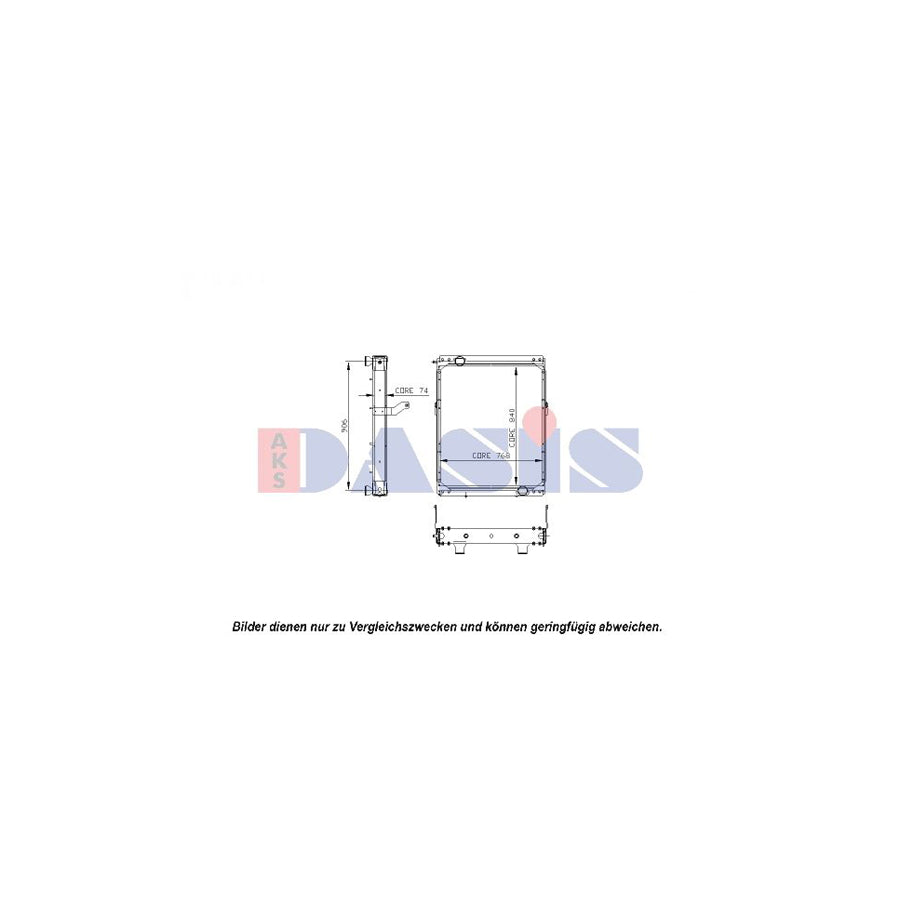 AKS Dasis 260018N Engine Radiator